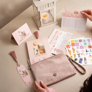 Naqsa Ramadan 2025 velvet pouch with special feathers