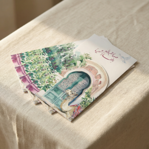 Andalusia serving envelopes blue (6 pcs)